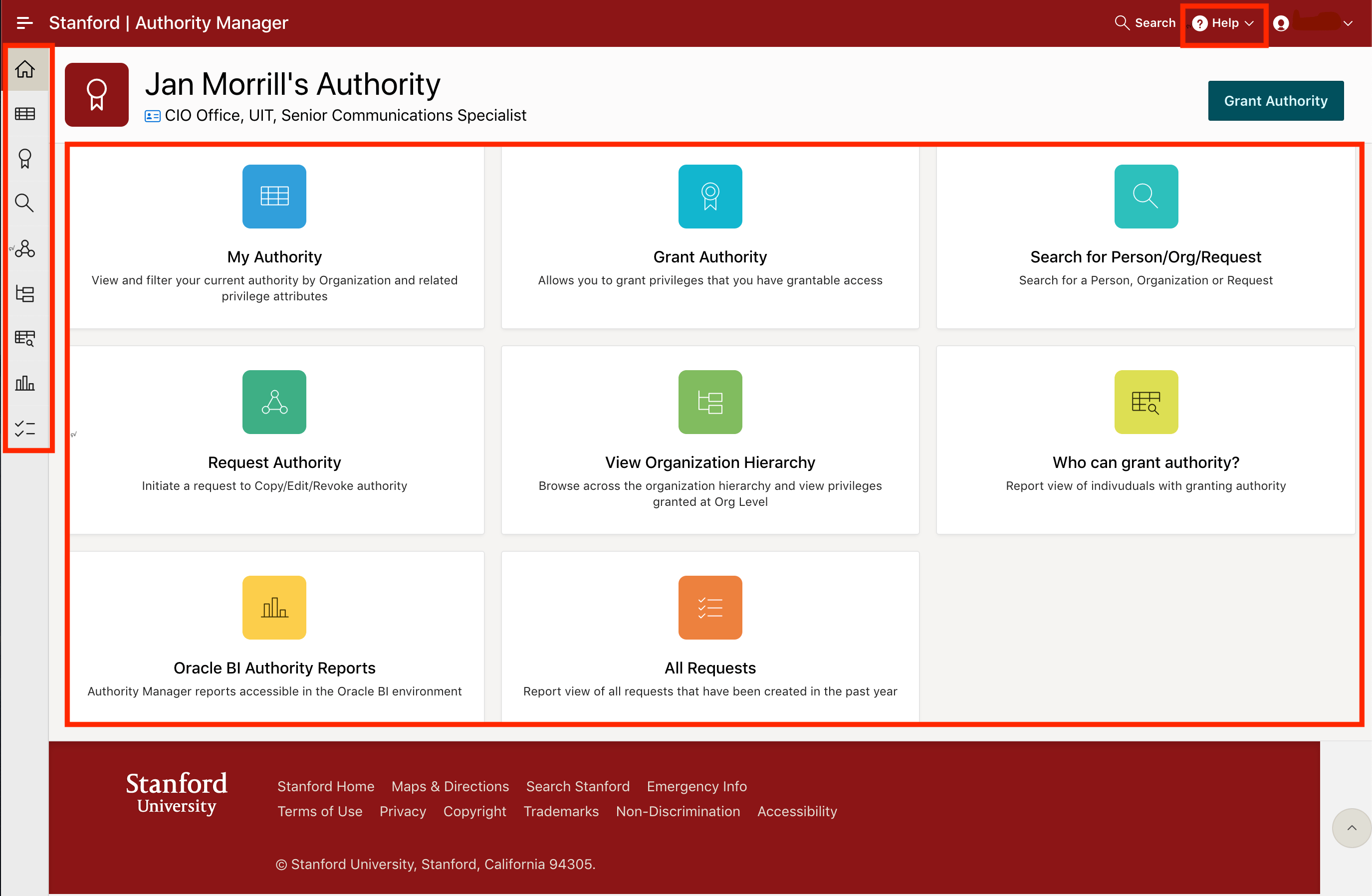 Hmby/authority Manager Stanford/
